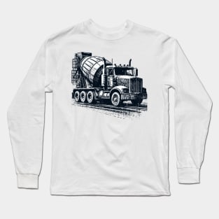 Concrete Mixer Truck Long Sleeve T-Shirt